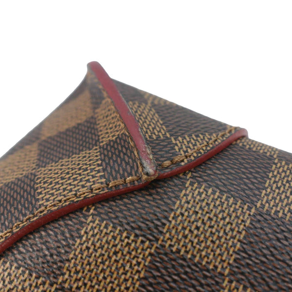 LOUIS VUITTON Caissa MM Damier Ebene Tote Bag Brown