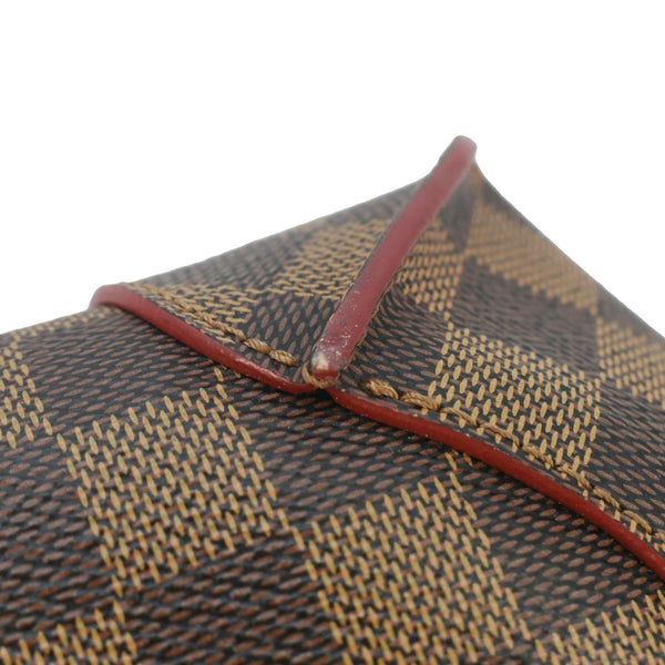 LOUIS VUITTON Caissa MM Damier Ebene Tote Bag Brown