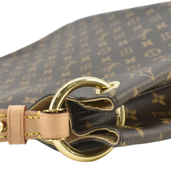 LOUIS VUITTON Graceful MM Monogram Canvas Shoulder Bag Brown