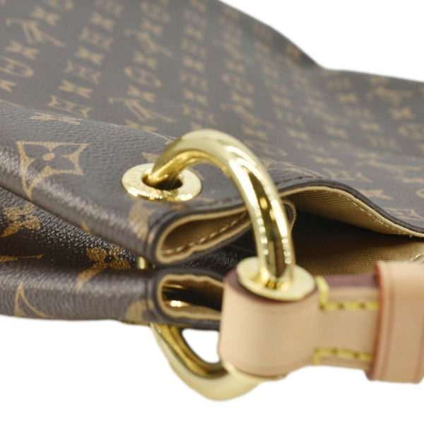 LOUIS VUITTON Graceful MM Monogram Canvas Shoulder Bag Brown