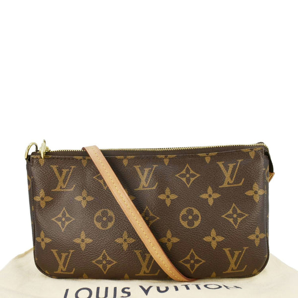 LOUIS VUITTON Pochette Accessories NM Monogram Canvas Pouch Bag Brown