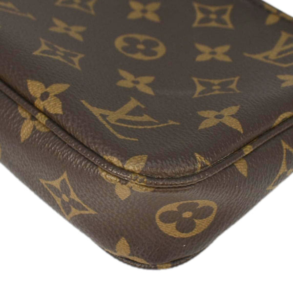 LOUIS VUITTON Pochette Accessories NM Monogram Canvas Pouch Bag Brown