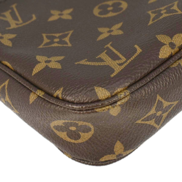 LOUIS VUITTON Pochette Accessories NM Monogram Canvas Pouch Bag Brown