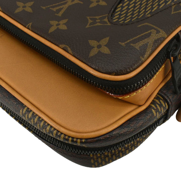 LOUIS VUITTON X Nigo Nil Monogram Ebene Canvas Messenger Bag Brown