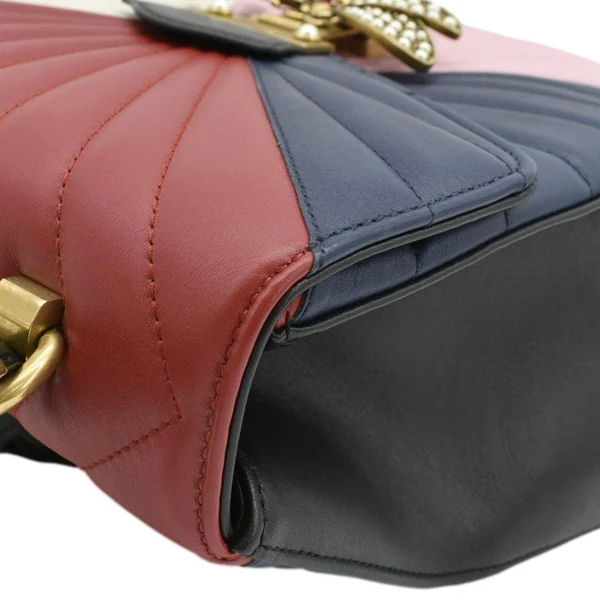 GUCCI Queen Margaret Quilted Leather Backpack Bag right cormer side