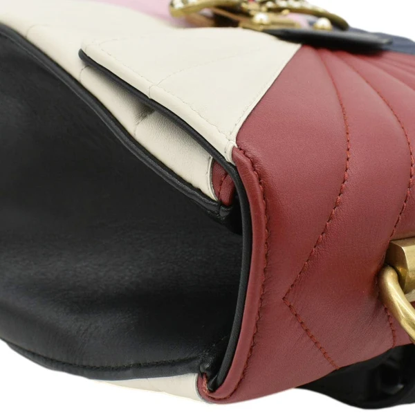 GUCCI Queen Margaret Quilted Leather Backpack Bag corner side