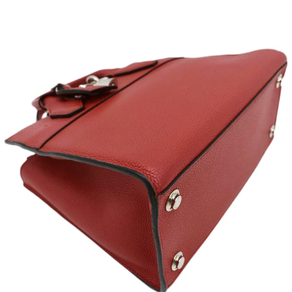 LOUIS VUITTON City Steamer PM Leather Tote Bag Red