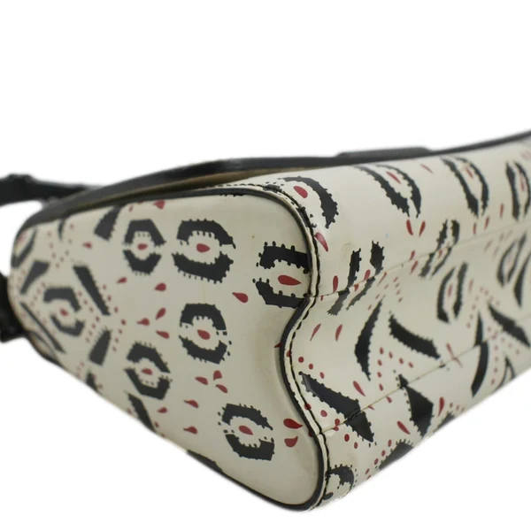 LOUIS VUITTON LV Twist Graphic MM Leather Shoulder Bag Black