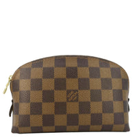 LOUIS VUITTON Damier Ebene Zippy Cosmetic Pouch Brown