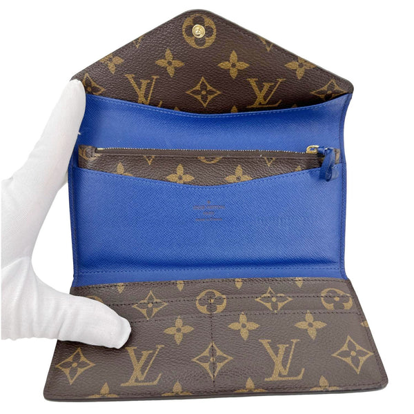 LOUIS VUITTON Josephine Monogram Canvas Wallet Brown