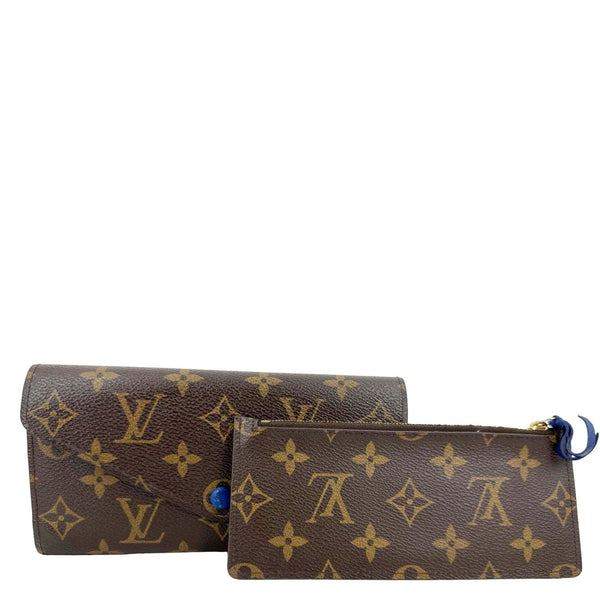 LOUIS VUITTON Josephine Monogram Canvas Wallet Brown