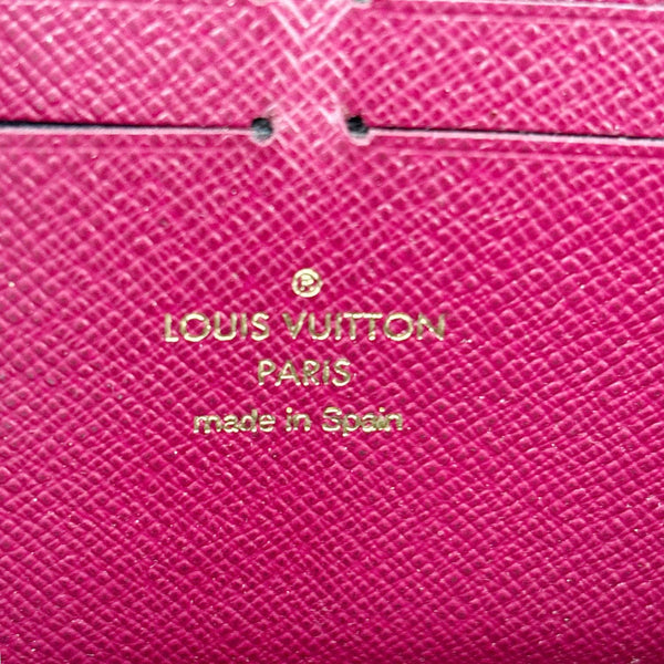 LOUIS VUITTON Clemence Monogram Canvas Zippy Wallet Brown