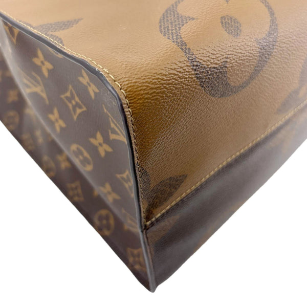 LOUIS VUITTON Onthego GM Reverse Monogram Giant Canvas Shoulder Bag Brown