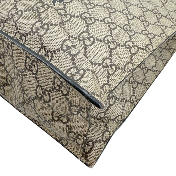 GUCCI L’Aveugle Par Amour Tiger Print GG Supreme Canvas Vertical Tote Bag Beige 450950