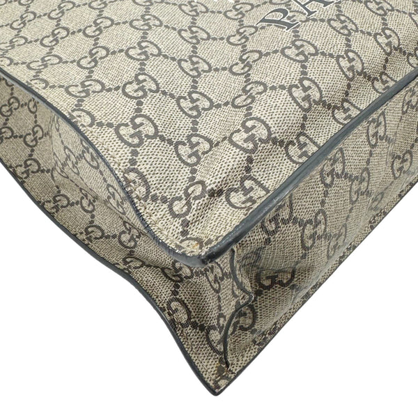 GUCCI L’Aveugle Par Amour Tiger Print GG Supreme Canvas Vertical Tote Bag Beige 450950