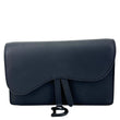 CHRISTIAN DIOR Saddle Ultra Matte Calfskin Leather Belt Pouch Black