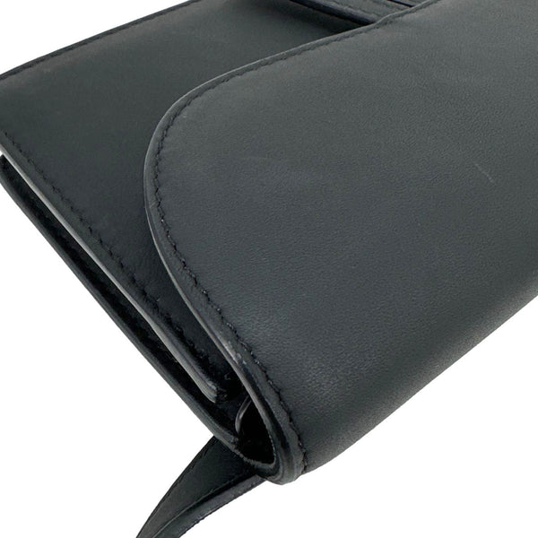 CHRISTIAN DIOR Saddle Ultra Matte Calfskin Leather Belt Pouch Black