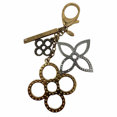 LOUIS VUITTON Tapage Metal Key Holder Bag Charm Gold