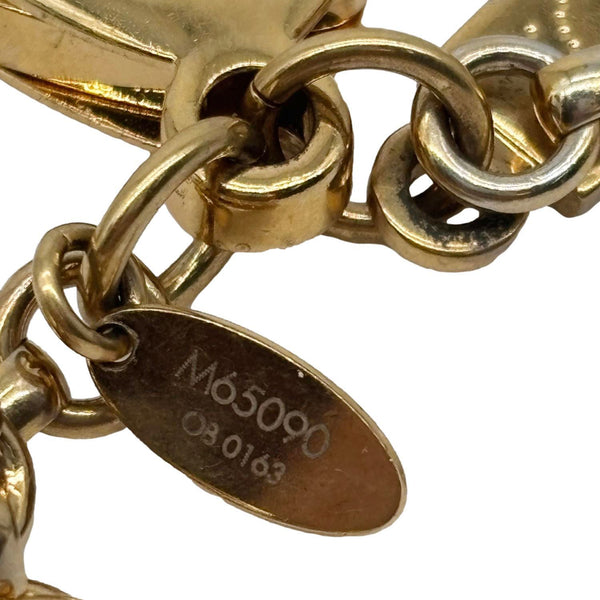 LOUIS VUITTON Tapage Metal Key Holder Bag Charm Gold