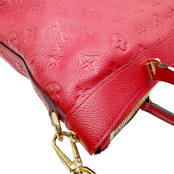 LOUIS VUITTON Bastille PM Empreinte Monogram Empreinte Leather Tote Bag Red