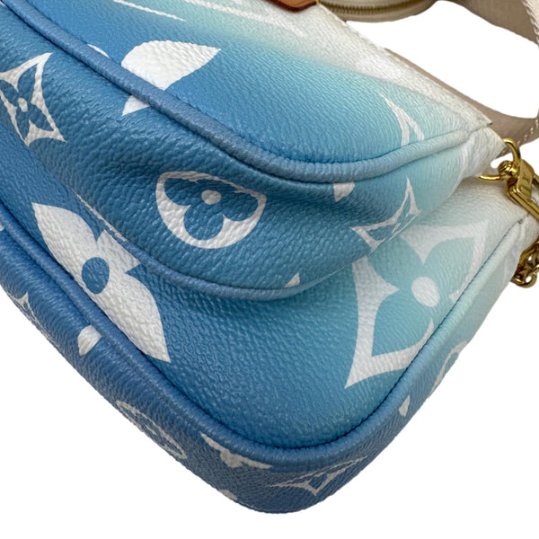 LOUIS VUITTON Multi Pochette Accessories By the Pool Monogram Giant Canvas Chain Clutch Bag Blue
