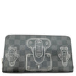 LOUIS VUITTON Trunks And Lock Damier Graphite Zippy Organizer Wallet Black