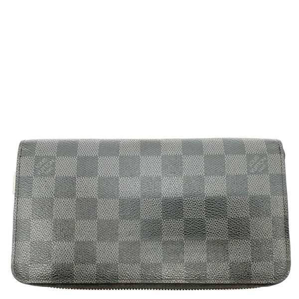 LOUIS VUITTON Trunks And Lock Damier Graphite Zippy Organizer Wallet Black