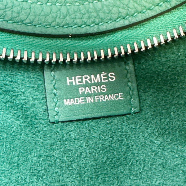 HERMES Sac P'tit Arcon Togo Leather Shoulder Bag Green