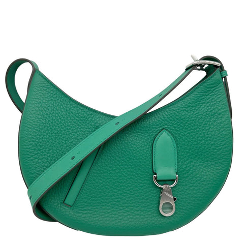 HERMES Sac Ptit Arcon Togo Leather Shoulder Bag Green