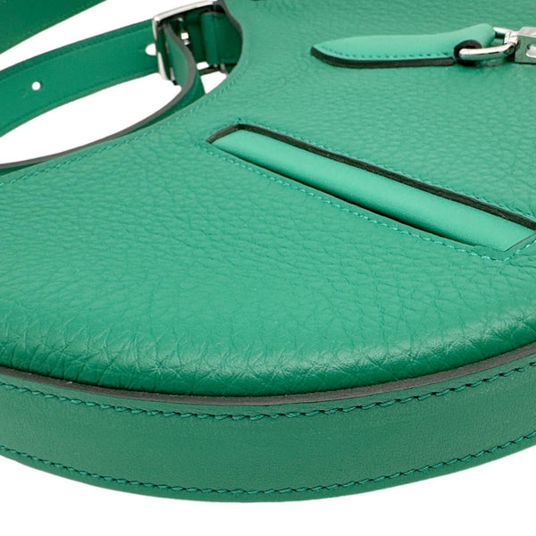 HERMES Sac P'tit Arcon Togo Leather Shoulder Bag Green