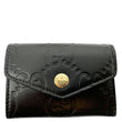 GUCCI Snap Gilbert Jumbo GG Calfskin Embossed Leather Mens Wallet Black 772792