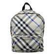 BURBERRY Shield Check Nylon Backpack Grey