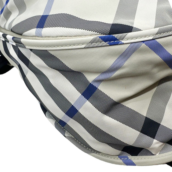 BURBERRY Shield Check Nylon Backpack Grey