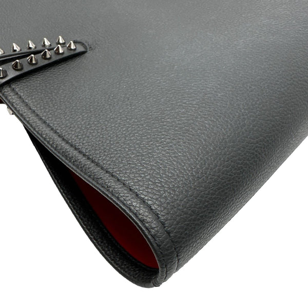 CHRISTIAN LOUBOUTIN Cabata Studded Calfskin Leather Tote Bag Black