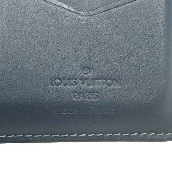 LOUIS VUITTON Monogram Shadow Pocket Organizer Navy Blue