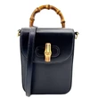 GUCCI Bamboo 3Way Calfskin Leather Shoulder Bag Black 702106