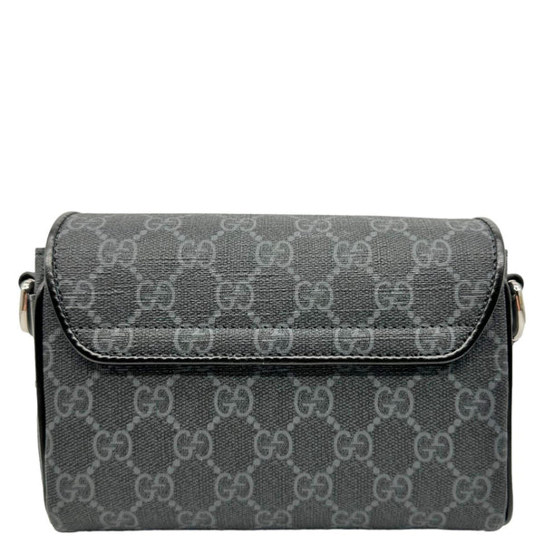 GUCCI Mini GG Supreme Canvas Messenger Bag Black 791741