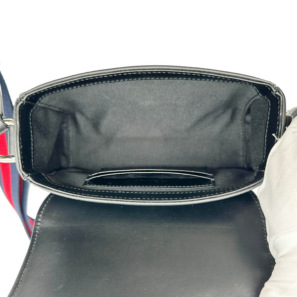 GUCCI Mini GG Supreme Canvas Messenger Bag Black 791741