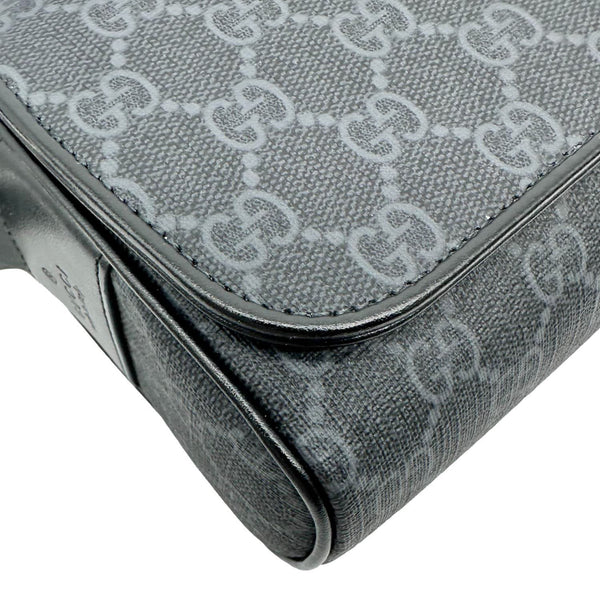 GUCCI Mini GG Supreme Canvas Messenger Bag Black 791741