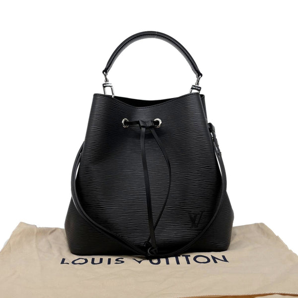 LOUIS VUITTON NeoNoe Epi Leather Shoulder Bag Black