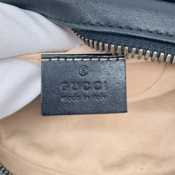 GUCCI GG Marmont Matelasse Leather Belt Bag Black 476434