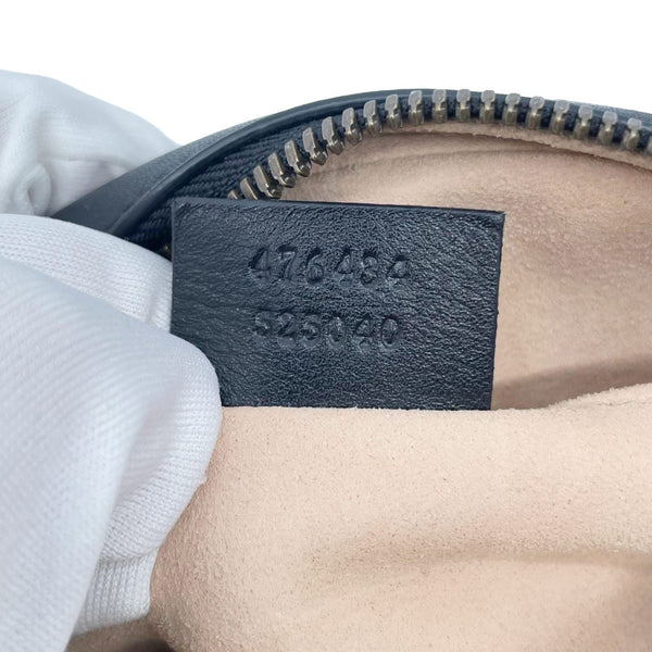 GUCCI GG Marmont Matelasse Leather Belt Bag Black 476434