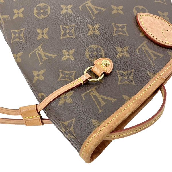 LOUIS VUITTON Neverfull MM Monogram Canvas Tote Bag Brown