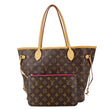 LOUIS VUITTON Neverfull MM Monogram Canvas Tote Bag Brown