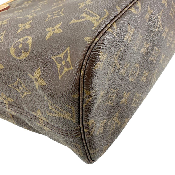 LOUIS VUITTON Neverfull MM Monogram Canvas Tote Bag Brown