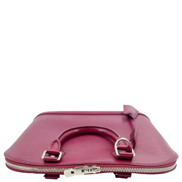LOUIS VUITTON Alma PM Epi Leather Satchel Crossbody Bag Fuchsia