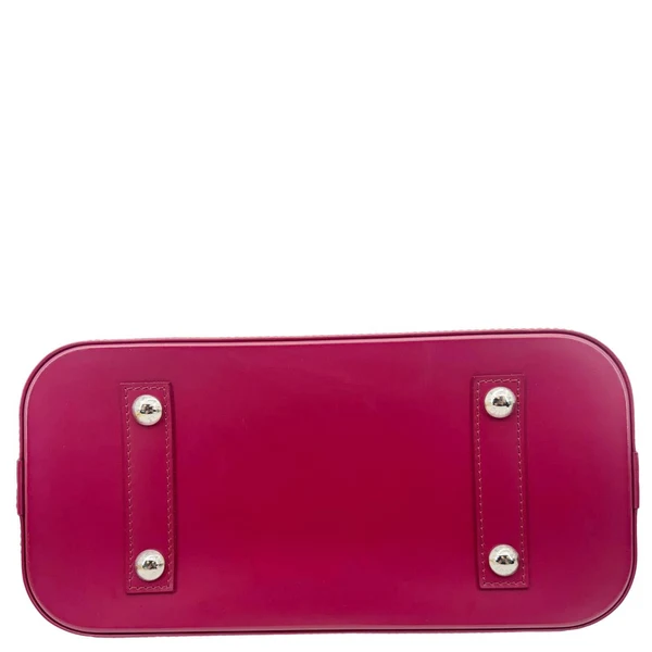 LOUIS VUITTON Alma PM Epi Leather Satchel Crossbody Bag Fuchsia