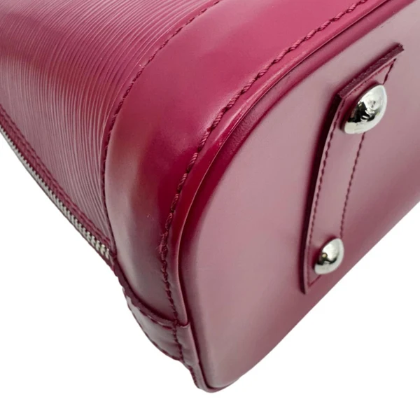LOUIS VUITTON Alma PM Epi Leather Satchel Crossbody Bag Fuchsia