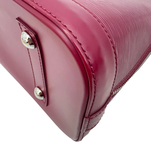 LOUIS VUITTON Alma PM Epi Leather Satchel Crossbody Bag Fuchsia