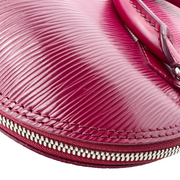 LOUIS VUITTON Alma PM Epi Leather Satchel Crossbody Bag Fuchsia